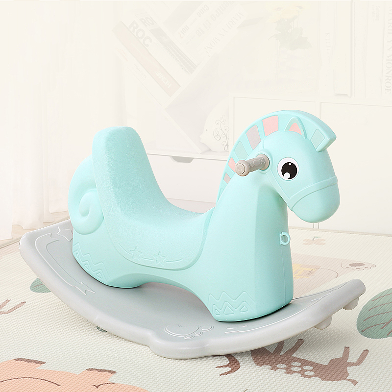 Ancient Rome Pink Plastic Indoor Rocking Horse Toy Made in China