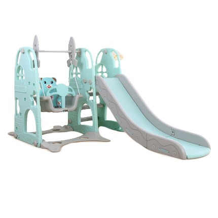 plastic slide and swing